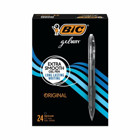 Bic Gel Pen, 24PK, Black, PK24 RLC241-BK